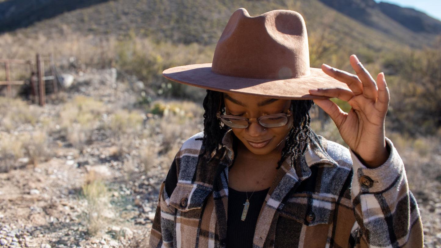 Ebenezer Hats Suede Fedora